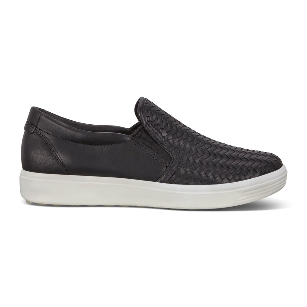 ECCO Womens Slip-On Black - Soft 7 - DSC-132479